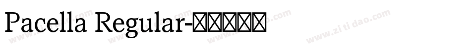Pacella Regular字体转换